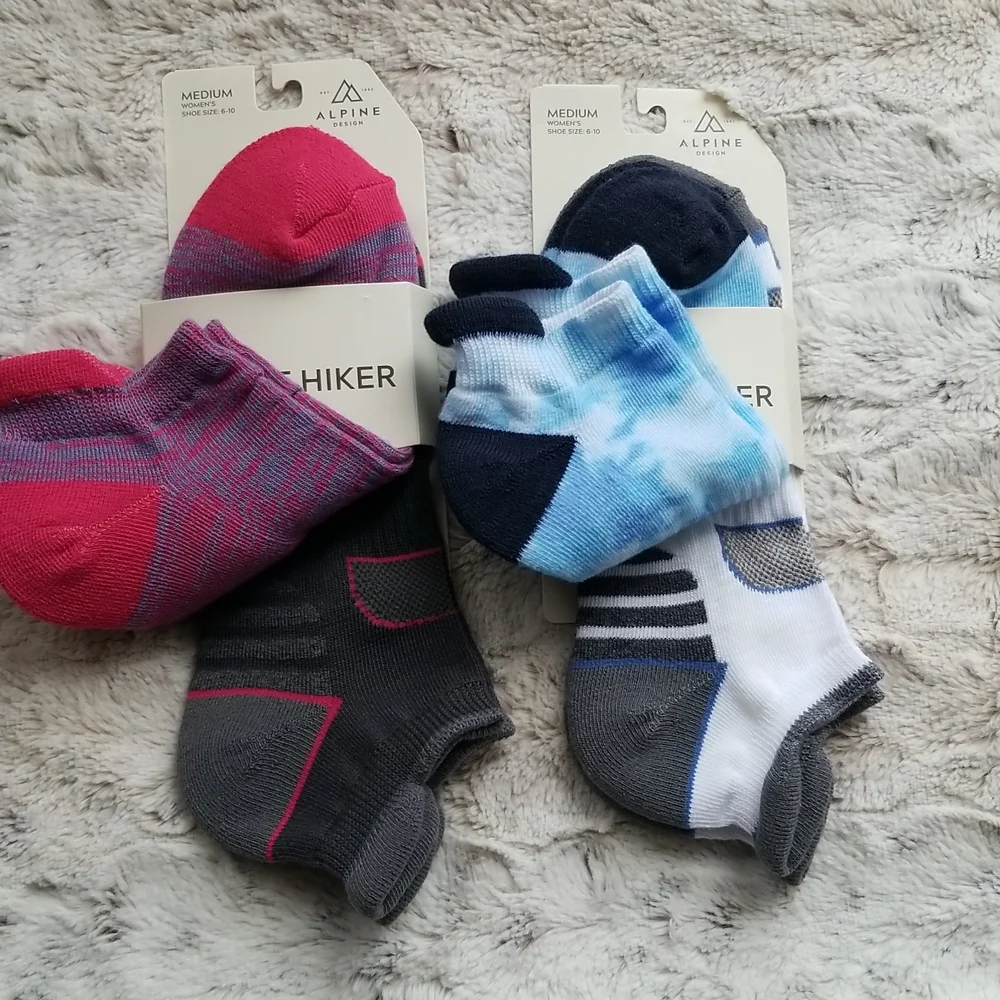 4 Pairs Alpine Design Explorer Low Cut Tab Socks